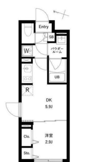 WHARF大井町west 403 間取り図