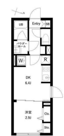 WHARF大井町west 404 間取り図