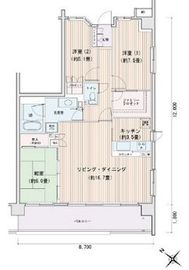 エスティメゾン豊洲レジデンス D333 間取り図