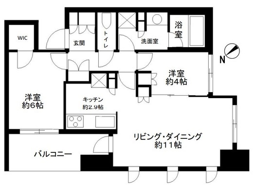 クレヴィア金沢八景THE BAY 3階 間取り図