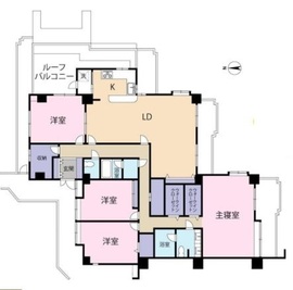 コスモ横浜山手ヒルズ 7階 間取り図