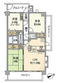 セザール横浜反町 4階 間取り図