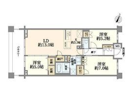 ジェイグランディア日吉 4階 間取り図