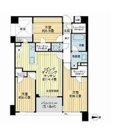 プレシス横濱紅葉坂 6階 間取り図