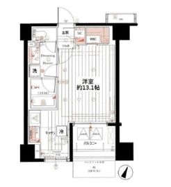 ベリスタ横浜 5階 間取り図