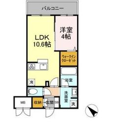 ゲートレジデンス鶴見 702 間取り図