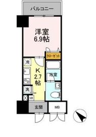 ゲートレジデンス鶴見 603 間取り図