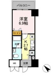 ゲートレジデンス鶴見 504 間取り図