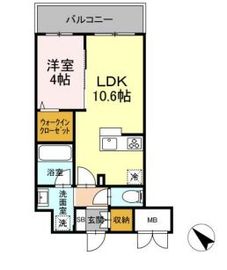 ゲートレジデンス鶴見 805 間取り図