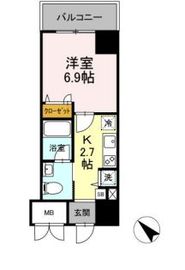 ゲートレジデンス鶴見 1006 間取り図