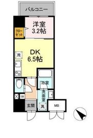ゲートレジデンス鶴見 707 間取り図