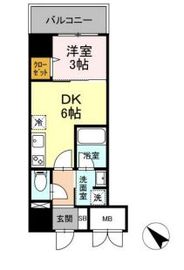ゲートレジデンス鶴見 302 間取り図