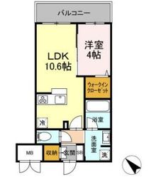 ゲートレジデンス鶴見 203 間取り図