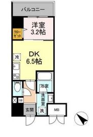 ゲートレジデンス鶴見 408 間取り図