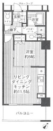 セントラルレジデンス新宿シティタワー 3階 間取り図