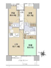 イーストパークス大島ノーザンスクエア 7階 間取り図