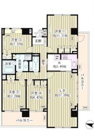 マーシュフィールド四番町 805 間取り図