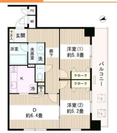 グランス木場公園 4階 間取り図