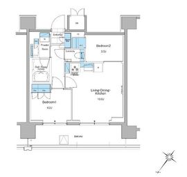 ルフォンプログレ西大井プレミア 908 間取り図