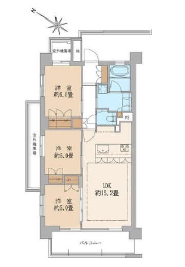 エクセルダイア大森Ⅵ 4階 間取り図