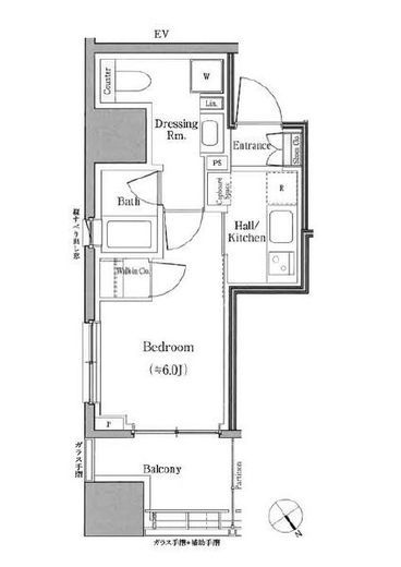パークホームズ浜松町 5階 間取り図