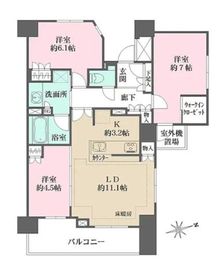 ザ・パークハウス板橋大山大楠ノ杜 8階 間取り図