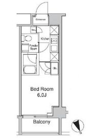 プラウドフラット蒲田Ⅱ 611 間取り図
