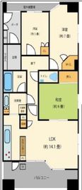 リアナシーコースト葛西 14階 間取り図