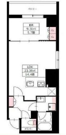 Nifit NIHONBASHI YOKOYAMACHO (ニフィット日本橋横山町) 1001 間取り図