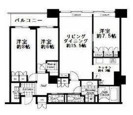 オリゾンマーレ 26階 間取り図