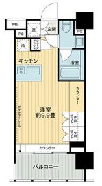 イクサージュ目黒 6階 間取り図