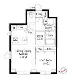 ラ・ペルラ下北沢 301 間取り図