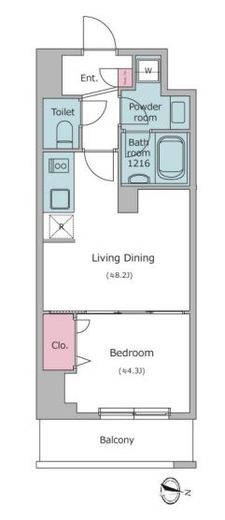 N-flats板橋 (エヌフラッツ板橋) 303 間取り図