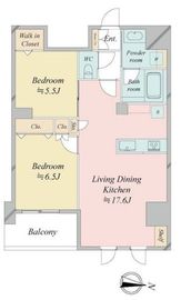 N-flats板橋 (エヌフラッツ板橋) 1601 間取り図