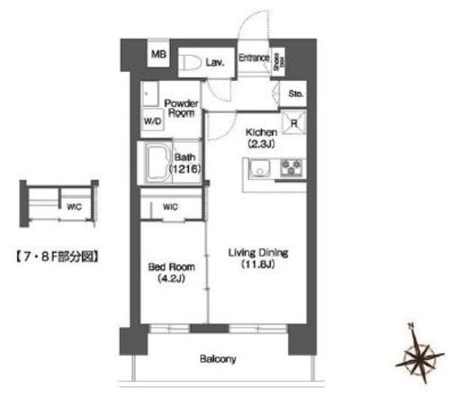 アビティ宮前平 403 間取り図