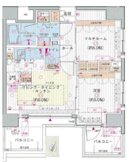 エステムプラザ品川大井町クリスタルヒルズ 12階 間取り図
