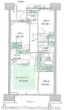 HARUMI FLAG PARK VILLAGE (晴海フラッグ パークヴィレッジ) 8階 間取り図