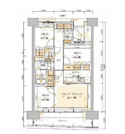 HARUMI FLAG SUN VILLAGE (晴海フラッグ サンヴィレッジ) 6階 間取り図