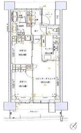 HARUMI FLAG SUN VILLAGE (晴海フラッグ サンヴィレッジ) 13階 間取り図