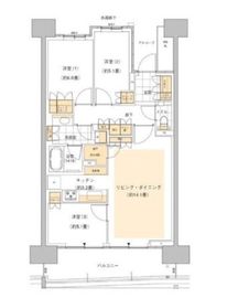 HARUMI FLAG SUN VILLAGE (晴海フラッグ サンヴィレッジ) 14階 間取り図