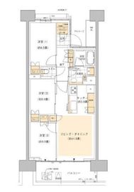 HARUMI FLAG SUN VILLAGE (晴海フラッグ サンヴィレッジ) 6階 間取り図