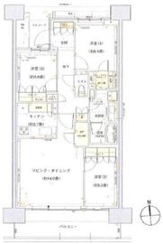 HARUMI FLAG SUN VILLAGE (晴海フラッグ サンヴィレッジ) 9階 間取り図