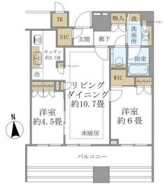 白金ザ・スカイ 12階 間取り図