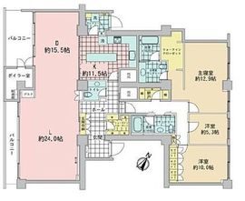 元赤坂タワーズ 13階 間取り図