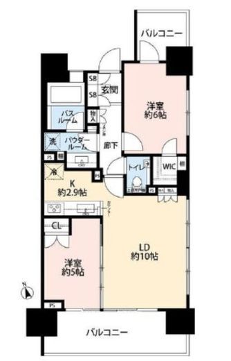 シティハウス業平橋ステーションコート 13階 間取り図