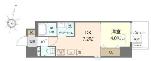 K.Curacion 606 間取り図