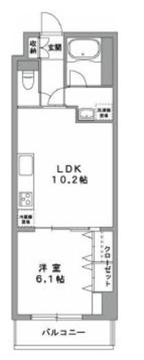 グランデュール2関内 704 間取り図