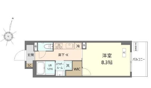K.Curacion 603 間取り図