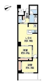 ライトコート四谷 7階 間取り図