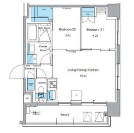 ルフォンプログレ押上EAST 614 間取り図